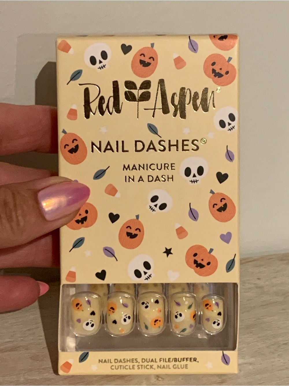 Red Aspen Halloween Nail Dashes